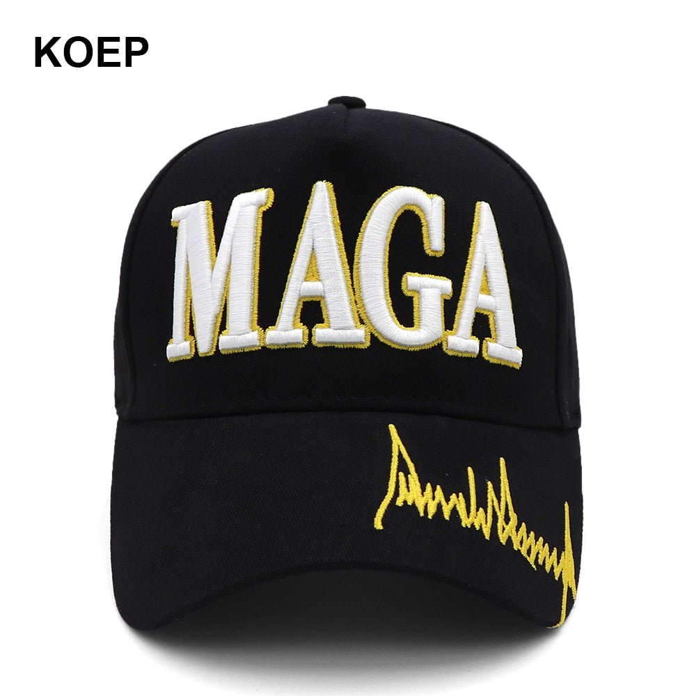 Donald Trump 2024 Signature Snapback - Baseball Cap with 3D Embroidery (MAGA) - Liberty Essentials Apparel