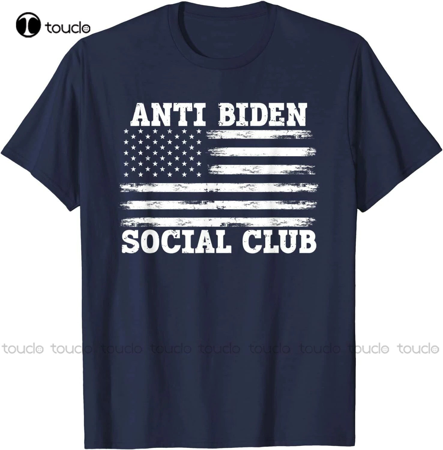 Anti Biden Social Club Distressed Us Flag T-Shirt - Liberty Essentials Apparel