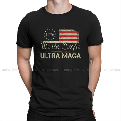 1776 We the People Flag T-Shirt: Pure Cotton Men's Fashion - Liberty Essentials Apparel