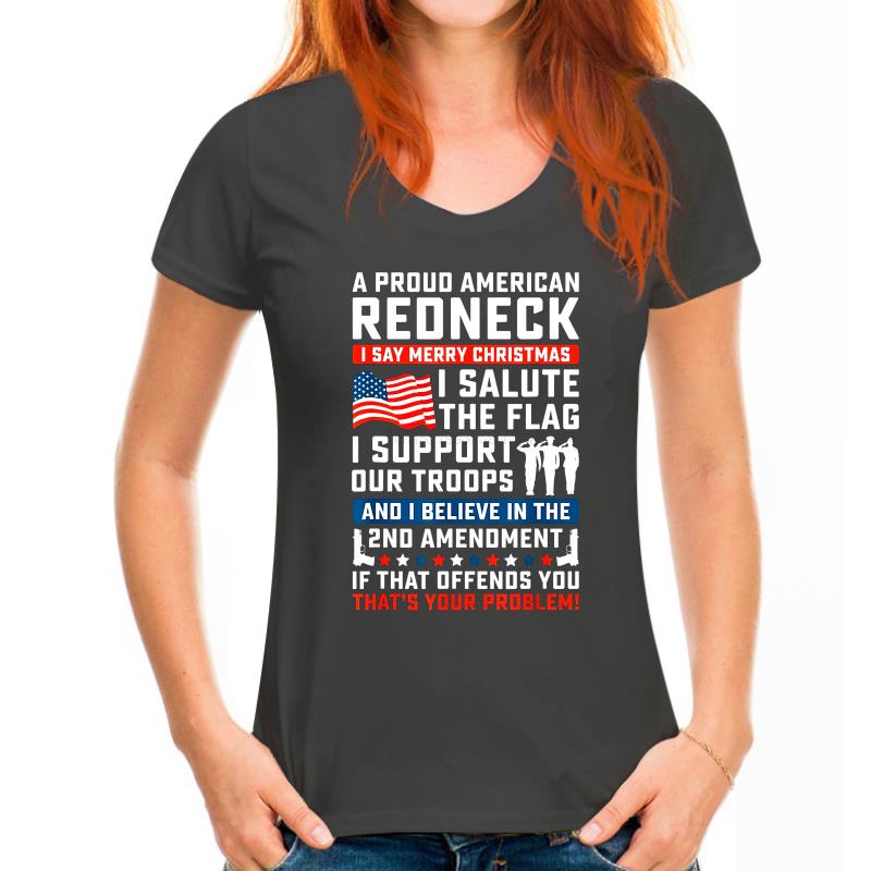 A Proud American Redneck T-Shirt - Liberty Essentials Apparel